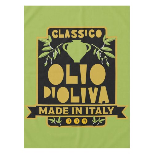 Vintage Italian Olive Oil   Tablecloth