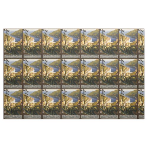 Vintage Italian Riviera customizable fabric