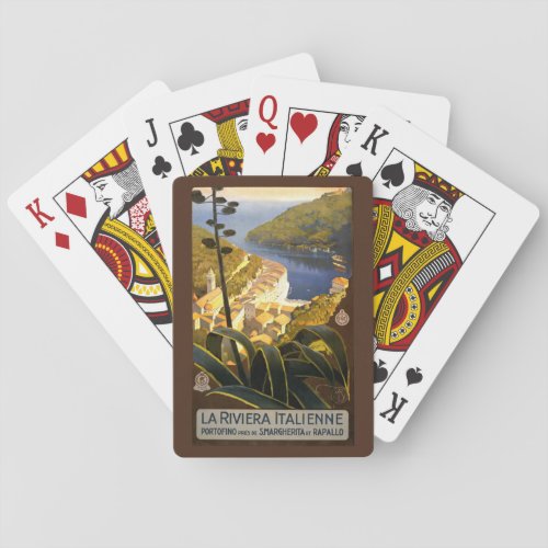 Vintage Italian Riviera playing cards