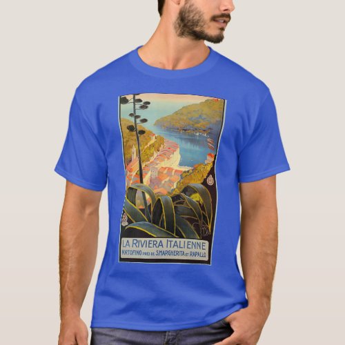 Vintage Italian Riviera Travel Portofino T_Shirt