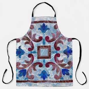 Vintage Italian tile with Moroccan patternabstract Apron