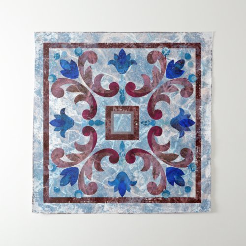 Vintage Italian tile with Moroccan patternabstract Tapestry