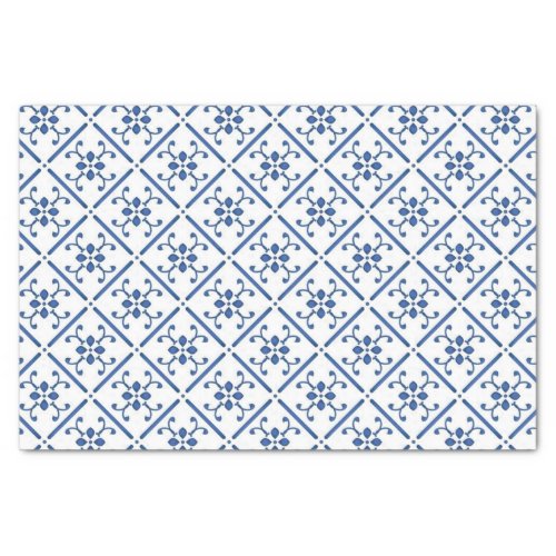 Vintage Italian Tiles Motif Tissue Paper