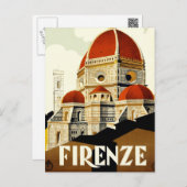 Vintage Italian Tourism Poster Postcard (Front/Back)