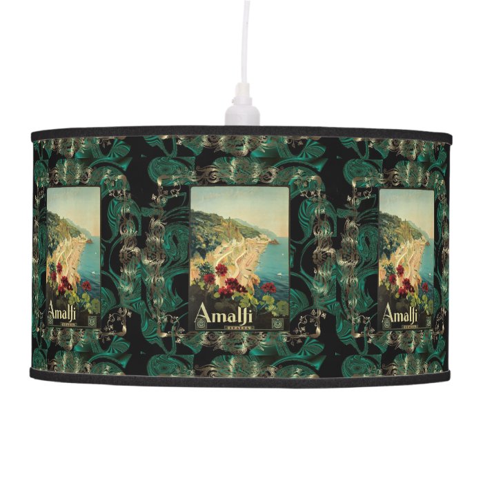 "Vintage Italien poster"pendant lamp".*