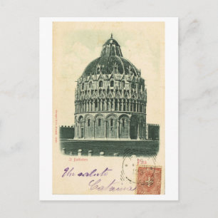 Vintage Italy, 1901, Pisa, Duomo, Baptistry Postcard