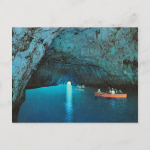 Vintage Italy,  Capri, Blue Grotto Postcard