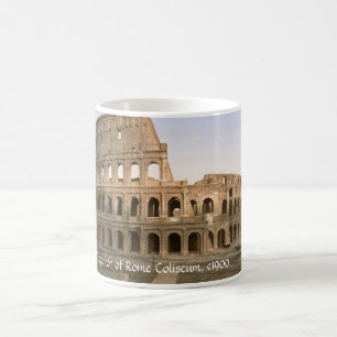 Vintage Italy, Coliseum Exterior, Rome Color Morph Mug