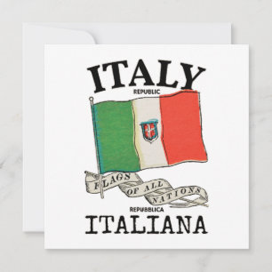 Vintage Italy Country Flag