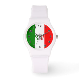 Vintage italy Crown Italian Flag Watch