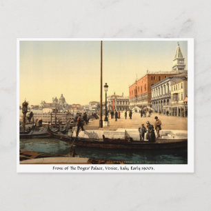 Vintage Italy, Doges Palace Venice Postcard