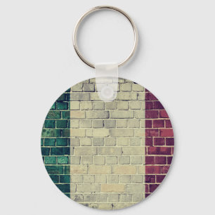 Vintage Italy flag Keychain