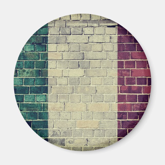 Vintage Italy flag Magnet (Front)