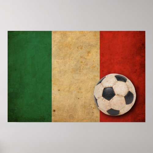 Vintage Italy Flag Poster