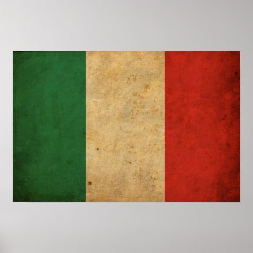 Vintage Italy flag Poster