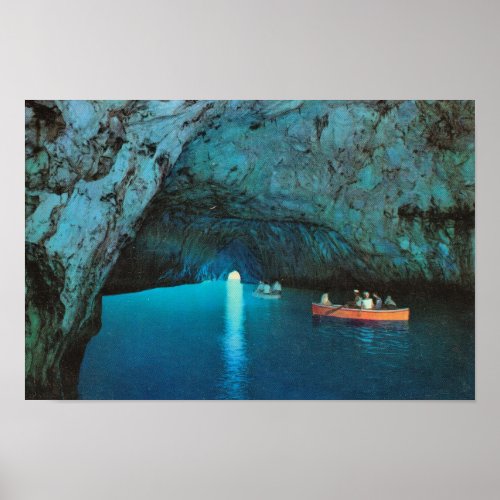 Vintage Italy Italy Capri Blue Grotto Poster