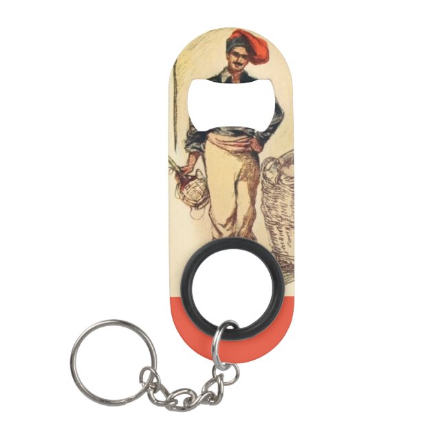 "Vintage Italy" Keychain Bottle Opener (Front)