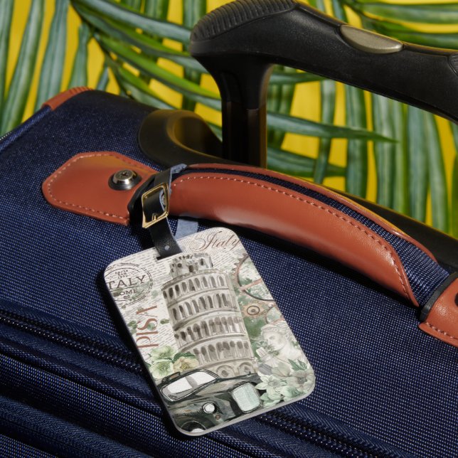 Vintage Italy Luggage Tag (Front Insitu 1)