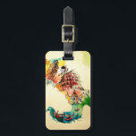 Vintage Italy Map City Travel Love Watercolor Luggage Tag<br><div class="desc">A great way to announce or memory your trip with colorful and modern Map of Italy,  landscape and monument watercolor design.</div>