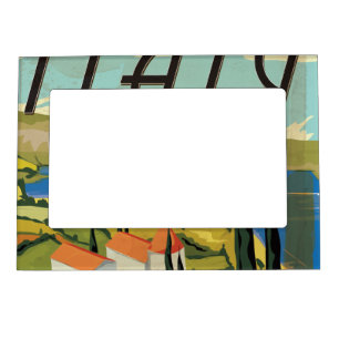Vintage Italy Poster Magnetic Frame