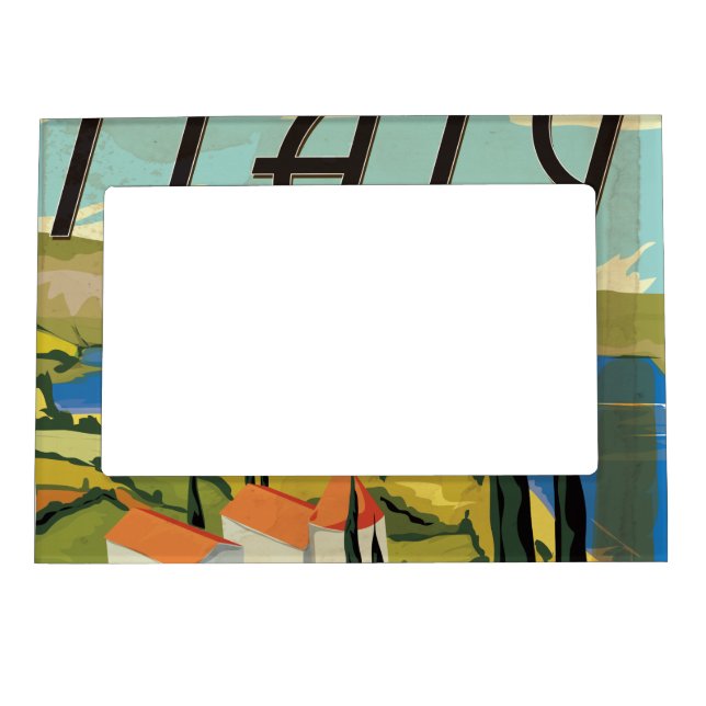 Vintage Italy Poster Magnetic Frame (Front)