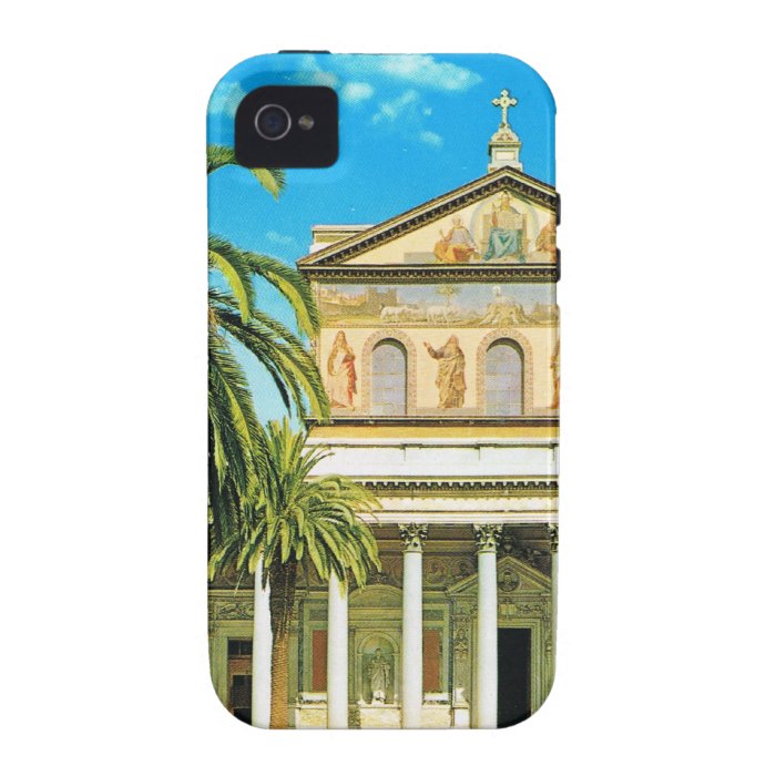 Vintage Italy,  Rome, S Paulo fuori les mura iPhone 4/4S Covers