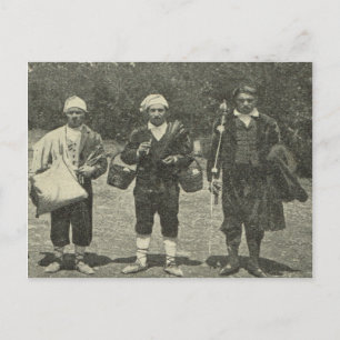 Vintage Italy, Sicily, Traditional costume Postcard