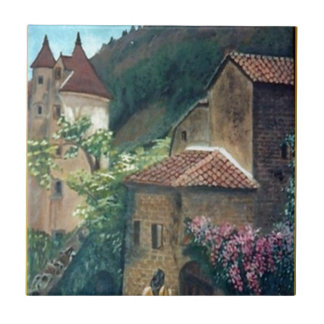 Vintage Italy street scenes Tile