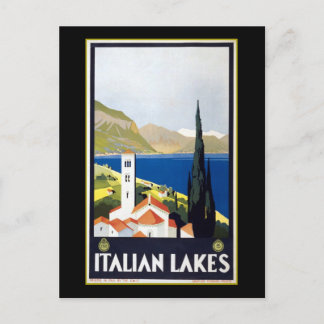 Vintage Italy Travel Advertisement Postcard