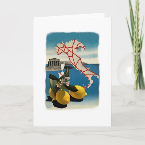 Vintage Italy Travel Card