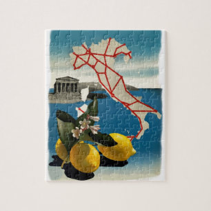 Vintage Italy Travel Jigsaw Puzzle