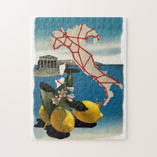 Vintage Italy Travel Jigsaw Puzzle