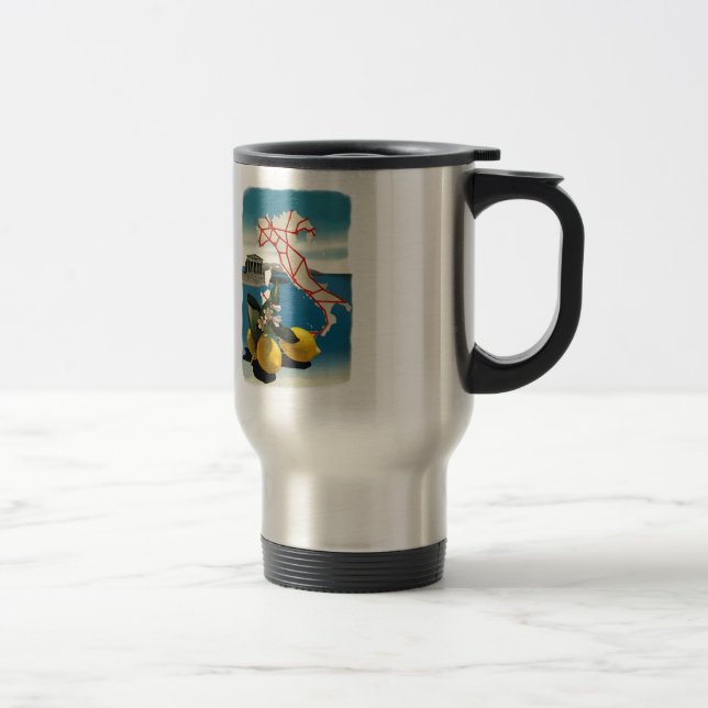 Vintage Italy Travel Mug (Right)