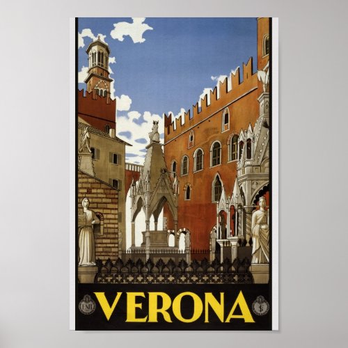Vintage Italy Travel Poster