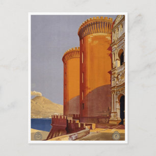 Vintage Italy Travel Poster Postcard