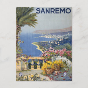 Vintage Italy Travel Poster Postcard