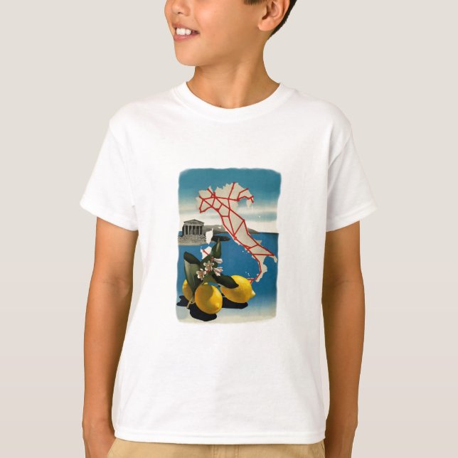 Vintage Italy Travel T-Shirt (Front)