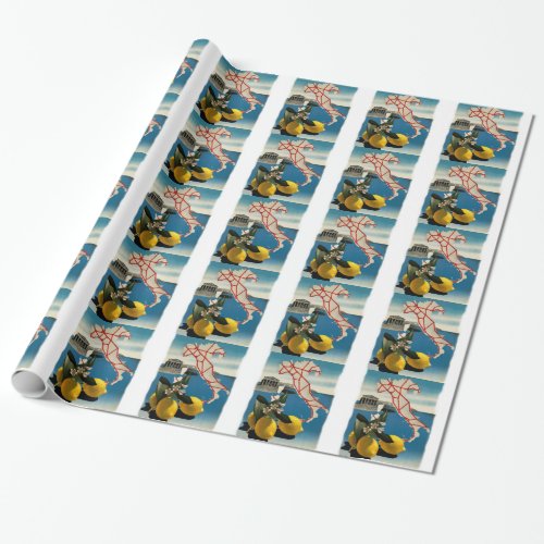 Vintage Italy Travel Wrapping Paper