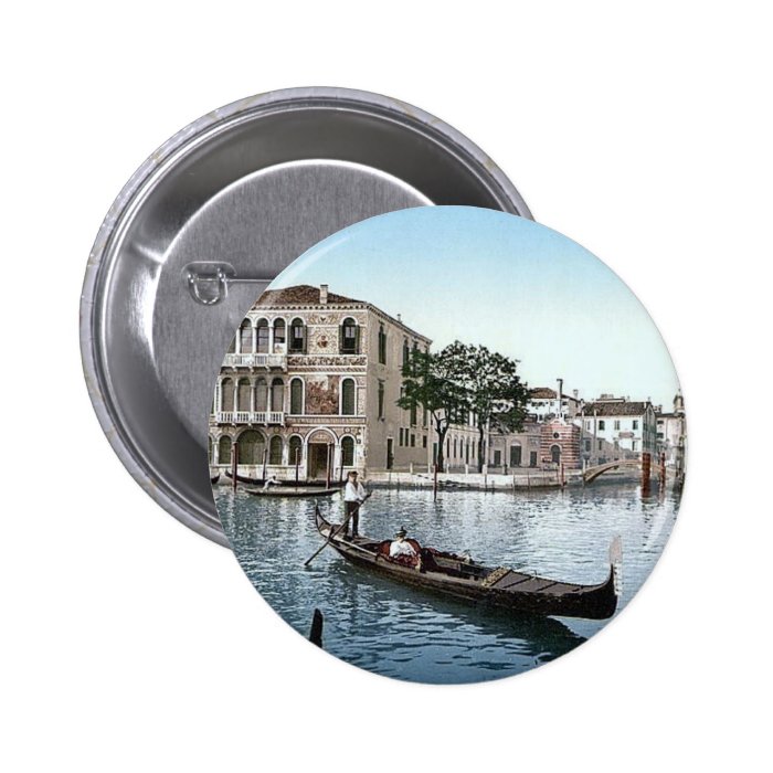 Vintage Italy Venice  1890's Pinback Buttons