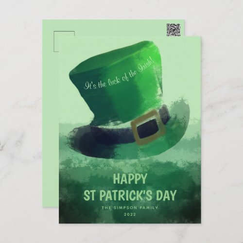 vintage Its the luck of the Irish st patricks day Postcard