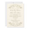 Vintage Ivory and Gold Scrollwork Flourish Wedding