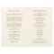 Vintage Ivory Antique Flourish Wedding Programs