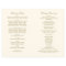 Vintage Ivory Antique Flourish Wedding Programs