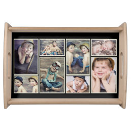 Vintage Ivory Framed Photo Collage Tray