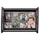 Vintage Ivory Framed Photo Collage Tray