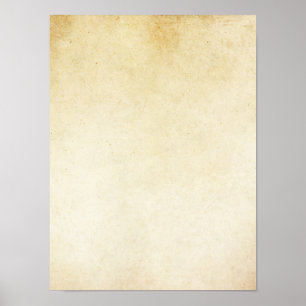 Vintage Ivory Grunge Parchment Paper Background Poster