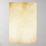 Vintage Ivory Grunge Parchment Paper Background Poster