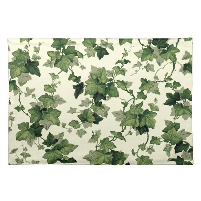 Vintage Ivy pattern Cloth Placemat (Front)