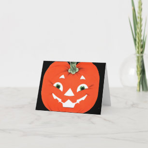 Vintage Jack O Lantern Halloween Card