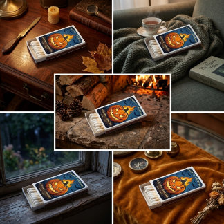Vintage Jack O Lantern Halloween Matchboxes